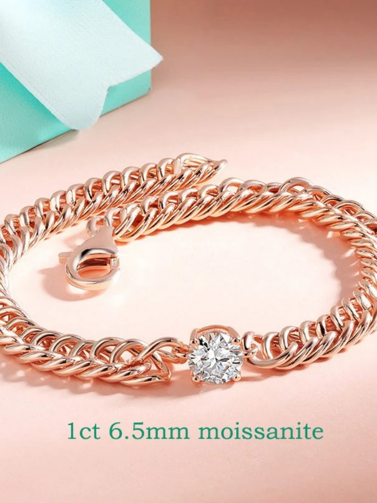 Luna – Moissanite Chain Bracelet