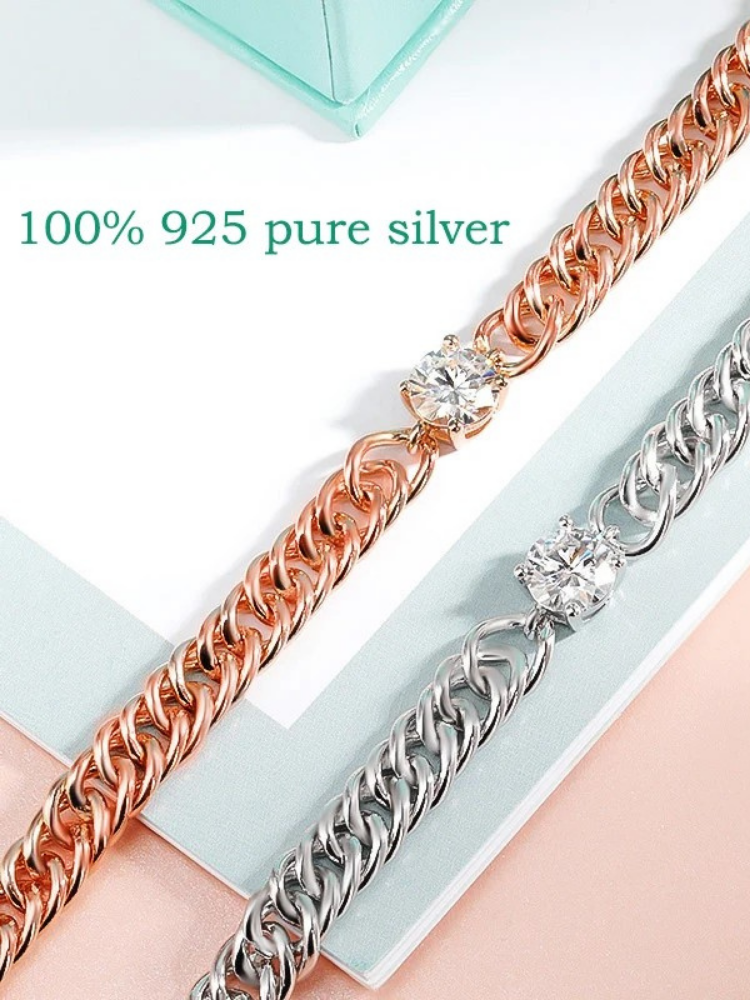Luna – Moissanite Chain Bracelet