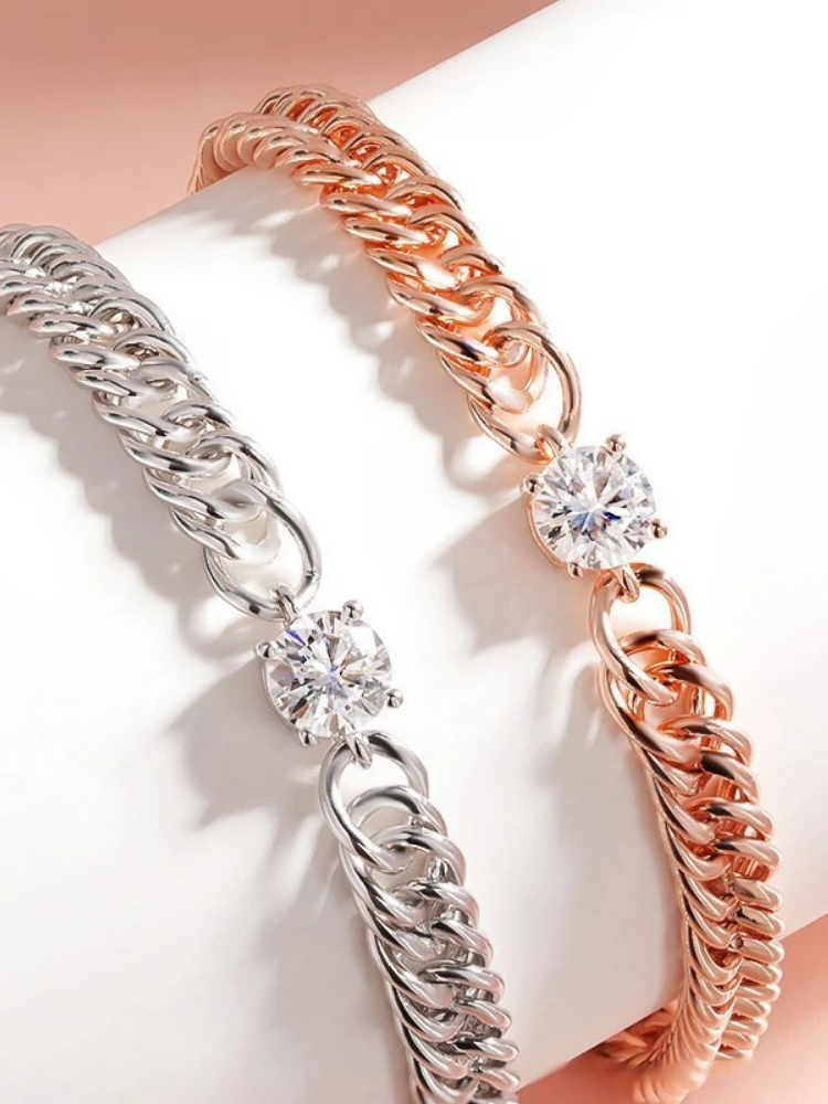 Luna – Moissanite Chain Bracelet
