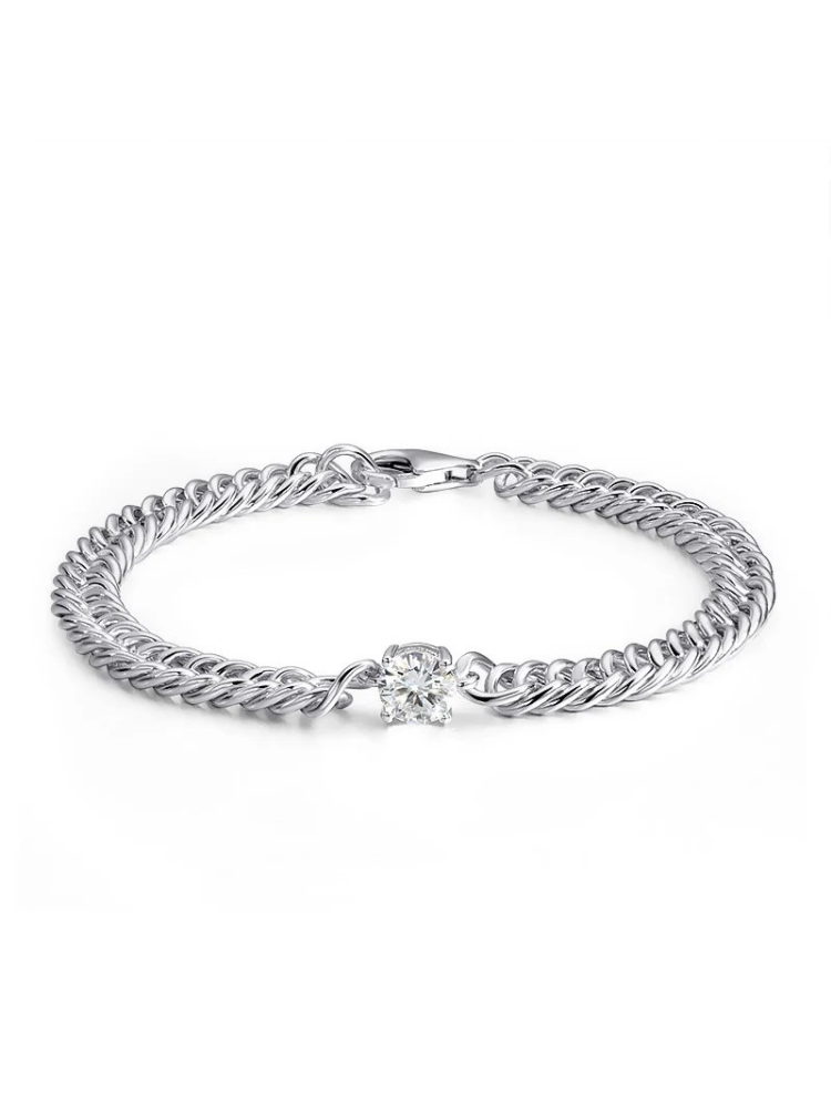 Luna – Moissanite Chain Bracelet