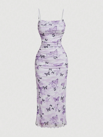 Butterfly Garden Mesh Dress
