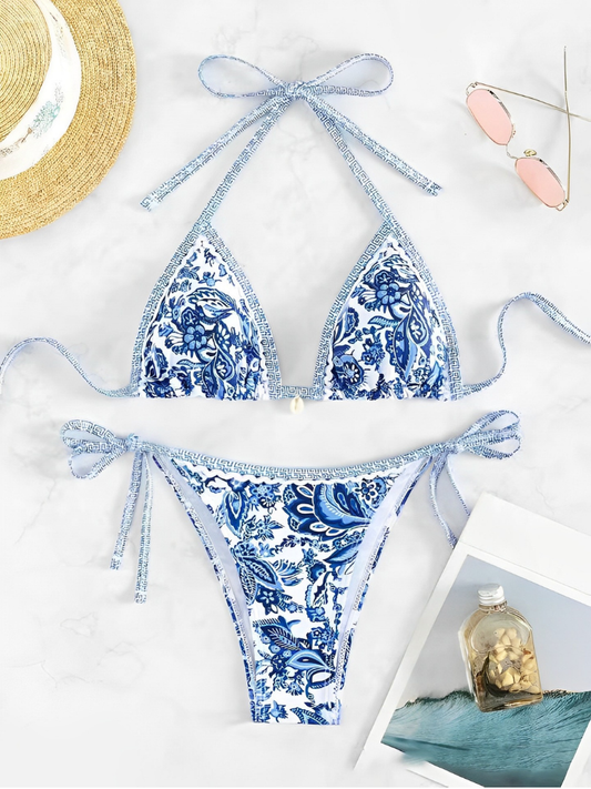 Triangle Tie Bikini Set